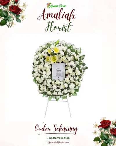 Krans Bunga Duka Cita di Karangdadap