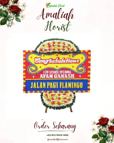 Bunga Papan Congratulation di Karangdadap